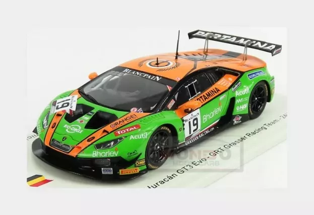 Spark Lamborghini Huracan Gt3 Evo Team Gtr Grasser Racing N 19 24h Spa 2019 A.santamato G.tweraser L.mauron A.amici 1:43 SB315