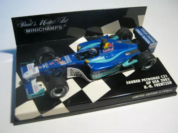 Minichamps Sauber F1 C21 Petronas N 8 Gp Usa 2002 H-h.frentzen 1:43 400020108