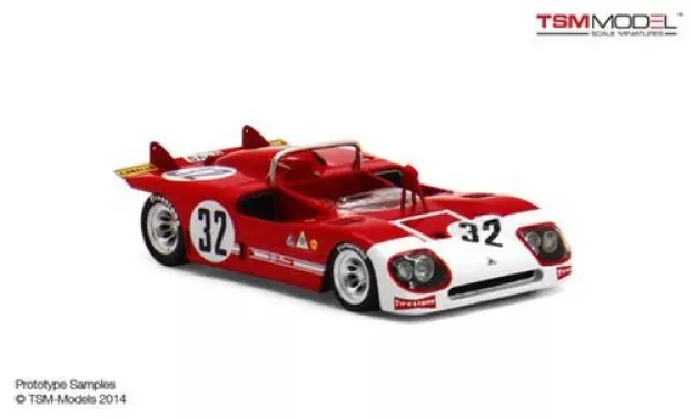 Truescale Alfa Romeo 33 3 N 32 3rd 12h Sebring 1971 Adamich Pescarolo Vaccarella 1:43 TSM144310