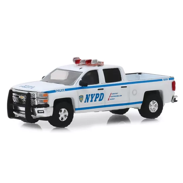 Greenlight Chevrolet Silverado Pick-up Nypd Police 2015 1:64 30093
