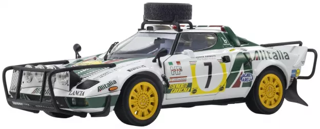 Kyosho Lancia Stratos Hf Alitalia night Version N 7 3rd Rally Safari 1977 Sandro Munari Piero Sodano 1:18 08130G