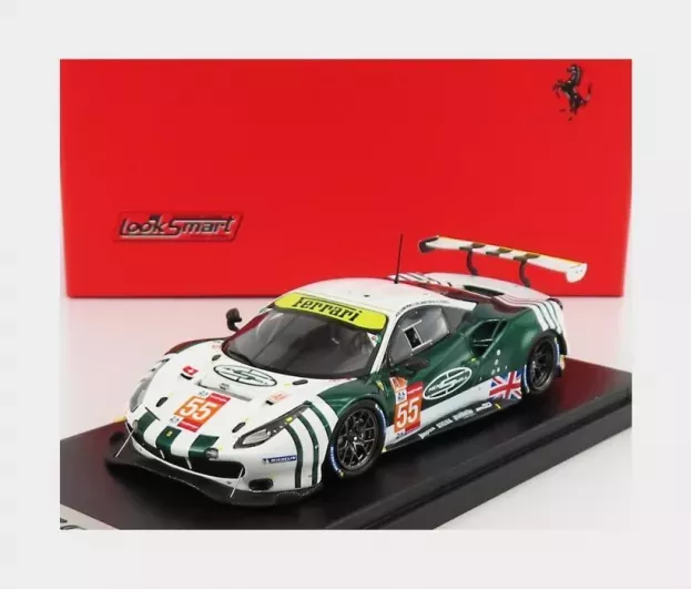 Looksmart Ferrari 488 Gte Evo 3.9l Turbo V8 Team Spirit Of Race N 55 24h Le Mans 2021 D.cameron M.griffin D.perel 1:43 LSLM125