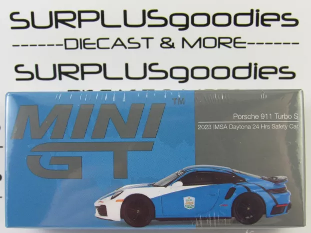 Mini-GT Porsche 911 992 Turbo S Coupe Lhd Safety Car 24h Daytona 2023 1:64 MGT00735-L