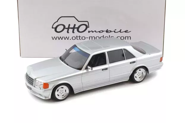 Ottomobile Mercedes-benz 560 (w126) 6.0 Sel Amg Brilliant Silver 1989 1:18 OT1251
