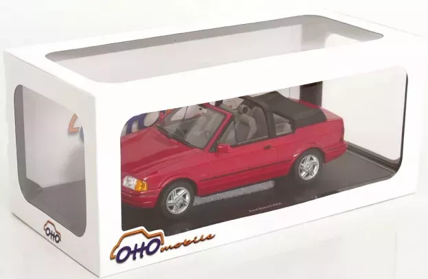 Ottomobile Ford Escort Mk4 Xr3i Cabriolet Flamenco-rot 1986 1:18 OT1254