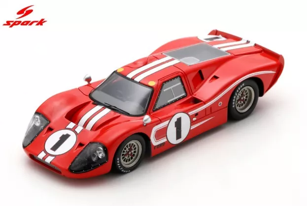 Spark Ford Gt40 Mkiv 7.0l V8 Team Shelby American Inc. N 1 Winner 24h Le Mans 1967 A.j.foyt D.gurney 1:43 43LM67