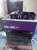 Mini-GT Kaido House 084 CHEVROLET SILVERADO Dually KAIDO V1 Purple #KHMG084 1:64