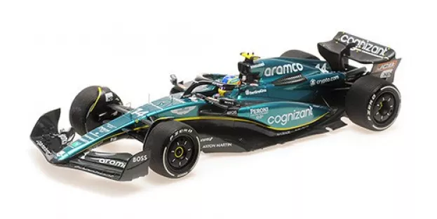 Minichamps Aston Martin F1 Amr23 Team Aramco Cognizant N 14 3rd Bahrain Gp 2023 Fernando Alonso 99th F1 Podium 1:18 117230114
