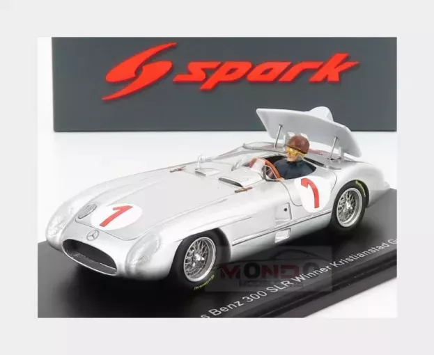 Spark Mercedes 300slr 3.0l S8 N 1 Winner Kristianstad Sweden Gp 1955 J.m.fangio 1:43 S5858