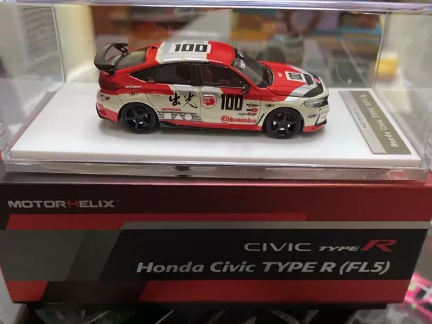 Motorhelix Honda Civic Type-r fl5 N 100 Racing 2020 1:64 M65427
