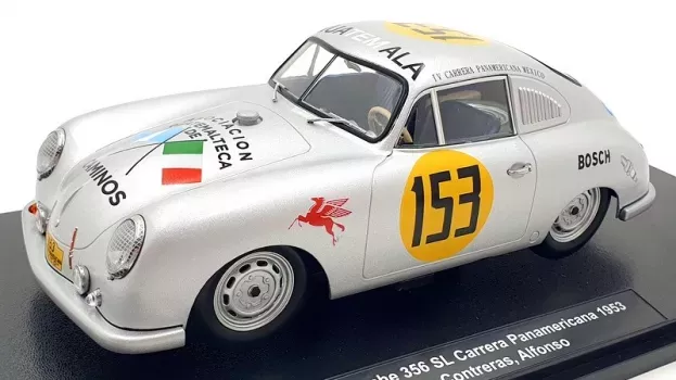 Werk83 Porsche 356 Sl Coupe N 153 Rally Carrera Panamericana 1953 Guillermo Suhr Contreras Oscar Alfonso 1:18 W18009004