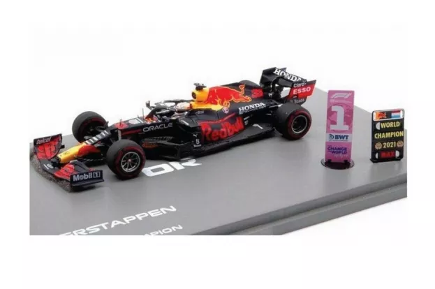 Spark Red Bull F1 Rb16b Honda Ra620h Team Red Bull Racing N 33 Winner Abu Dhabi Gp With Pit Board Max Verstappen 2021 World Champion 1:43 S7861