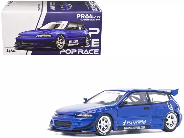 Pop Race Honda Civic Eg6 Pandem 1993 1:64 PR640127
