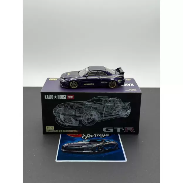 Mini-GT Nissan Skyline Gt-r r33 Kaido Works Coupe 2007 1:64 KHMG072