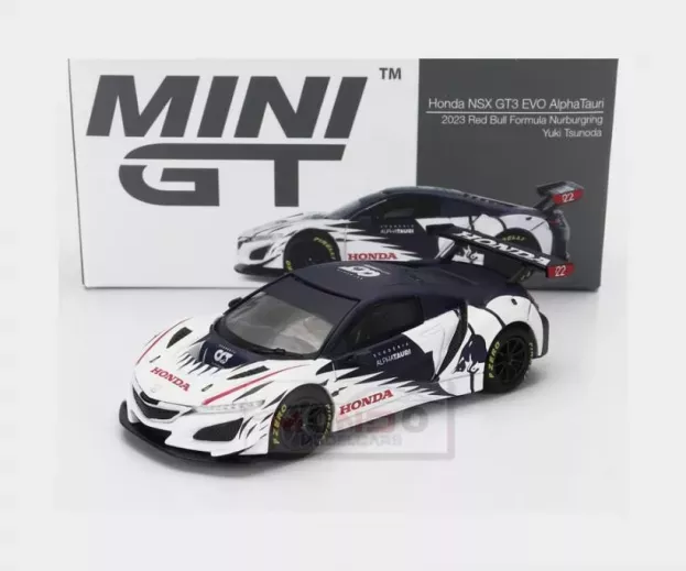 Mini-GT Honda Nsx Gt3 Evo Team Alpha Tauri N 0 Red Bull Formula Nurburgring Lhd 2023 Yuki Tsunoda 1:64 MGT00761-L