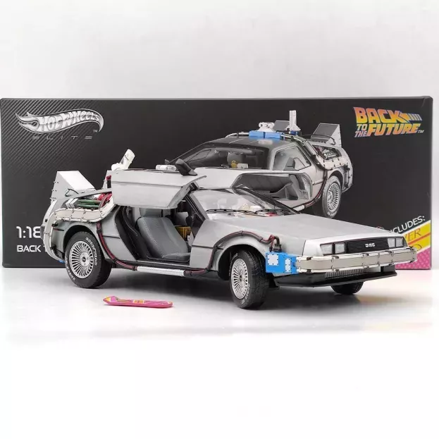 Hot Wheels De Lorean Time Machine Back To The Future 2 Ritorno Al Futuro 2 1:18 BCJ97