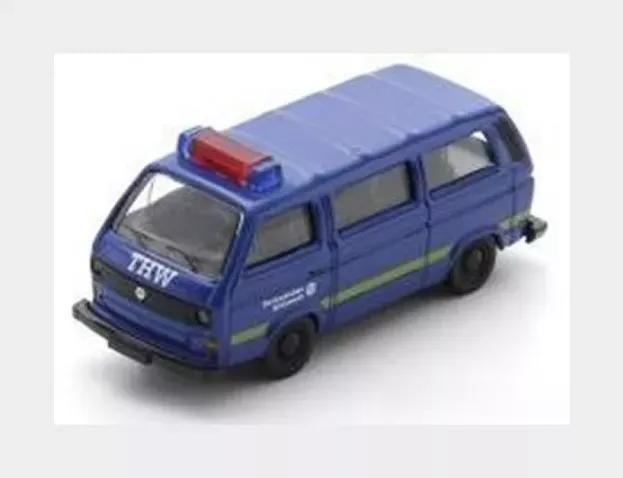 Schuco Volkswagen T3 Minibus Thw Police 1983 1:87 87U00037