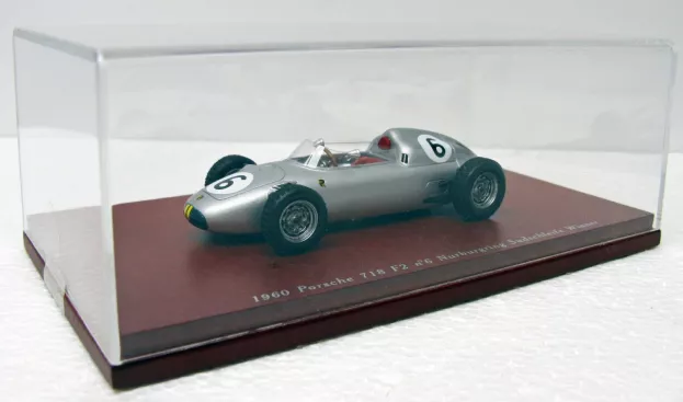 Truescale Porsche 718 F2 N 6 Winner Nurburgring 1960 Jo Bonnier 1:43 TSM114308