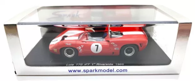 Spark Lola T70 N 7 Winner Riverside And Can-am Challenge 1966 J.surtees 1:43 S1137