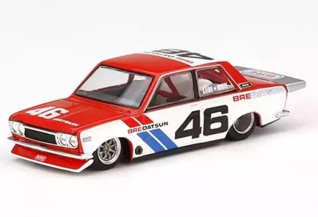 Mini-GT Datsun 510 Pro Street N 46 Bre Racing V2 1972 1:64 KHMG006