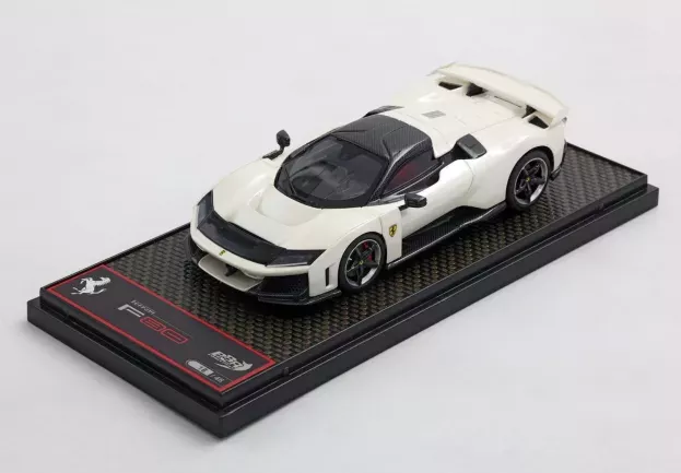 BBR Ferrari F80 2024 Carbon Silver Rims 1:43 BBRC305C