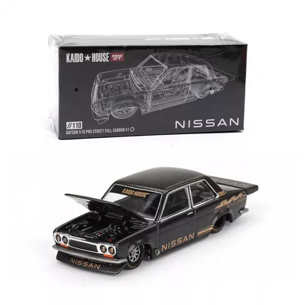 Mini-GT Datsun 510 Kaido House N 0 Pro Street V1 1972 1:64 KHMG110