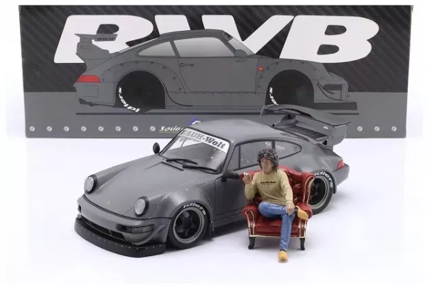 Solido Porsche 911 964 Rwb Bodykit Coupe With American Diorama Figure 2016 1:18 1807517