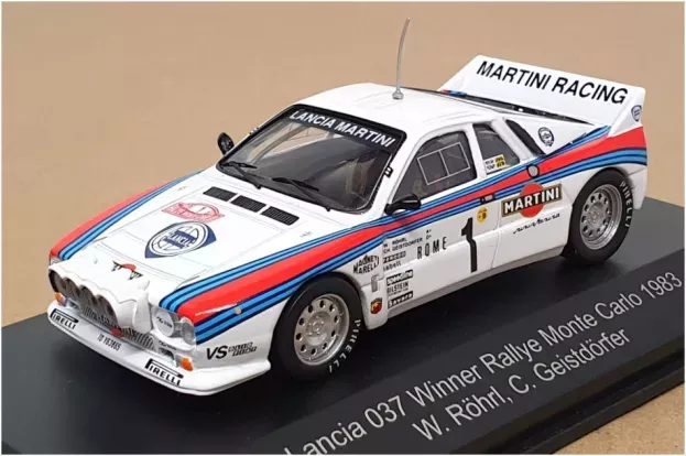 CMR Lancia 037 Martini N 1 Winner Rally Montecarlo 1983 Walter Rohrl Christian Geistdorfer 1:43 WRC009