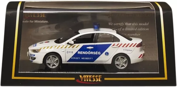 Vitesse Mitsubishi Lancer Hungarian Police 2007 1:43 29310