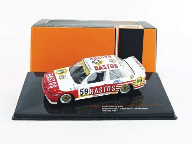 IXO Models Bmw 3-series M3 e30 Bastos N 59 Wtcc 24h Spa 1987 D.vermeersch G.fontanesi M.micangeli 1:43 GTM129