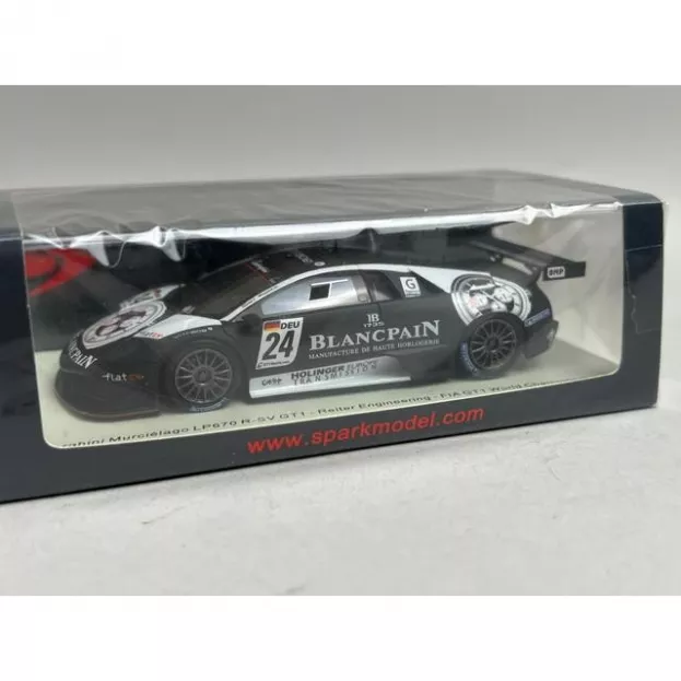Spark Lamborghini Murcielago Lp670 R-sv 6.5l V12 Team Reiter Engineering N 24 Fia Gt1 Champion 2010 P.kox C.haase 1:43 S9605