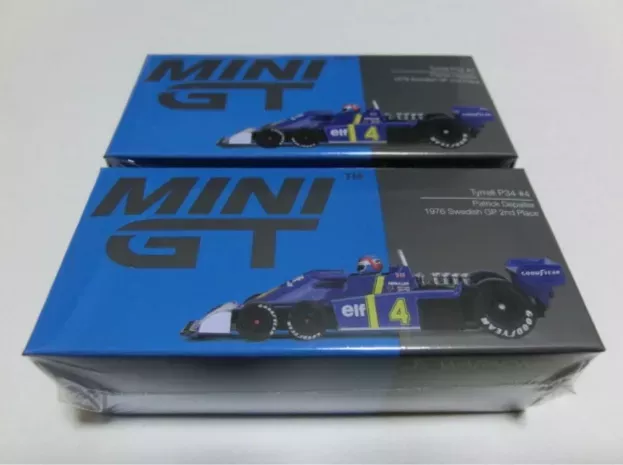 Mini GT Tyrrell F1 P34 Elf 6 Wheels N 4 2nd Sweden Gp 1976 Patrick Depailler 1:64 MGT00584-L
