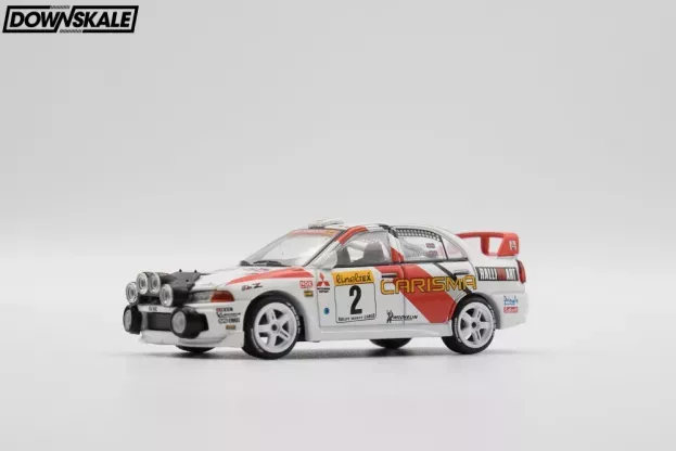 Pop Race Mitsubishi Lancer Evolution Iv night Version N 2 Rally Montacarlo 1998 Burns Richard Reid Robert 1:64 PR640402