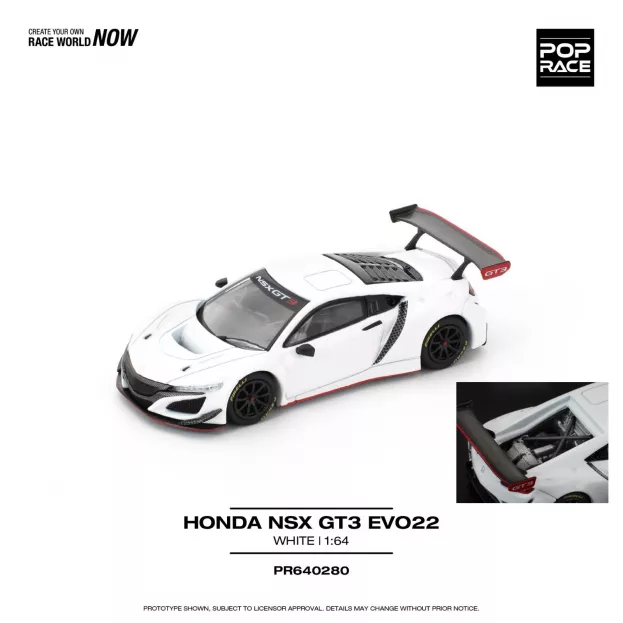 Pop Race Honda Nsx Gt3 Evo22 2022 1:64 PR640280