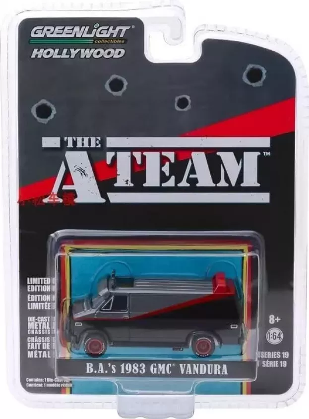 Greenlight Gmc Vandura Cargo G.series Van A-team 1983 1:64 44790B