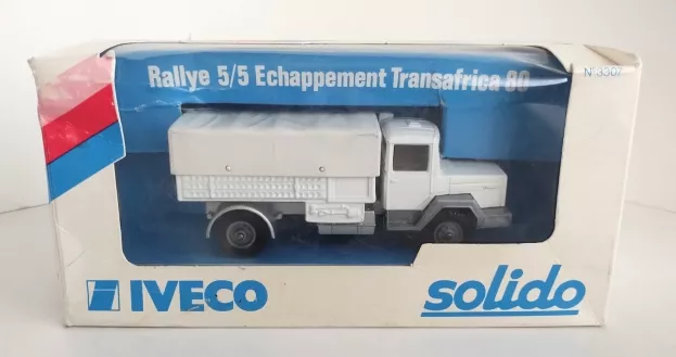 Solido Iveco 190 4x4 Truck Team Esso Aseptogyl N 21 Rally Echappement Transafrica 1980 1:43 3307