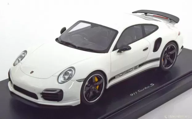 GT Spirit Porsche 911 991 Turbo S Coupe 2014 Gb British Edition Rhd Con Vetrina With Showcase 1:18 WAX02100003