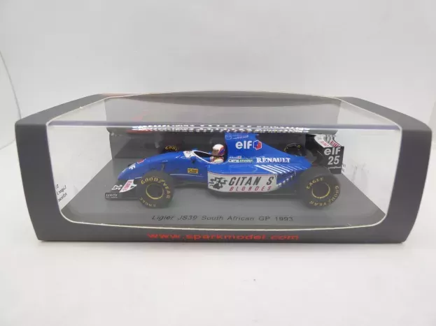 Spark Ligier F1 Js39 N 25 Sud Africa Gp 1993 Martin Brundle 1:43 S3977
