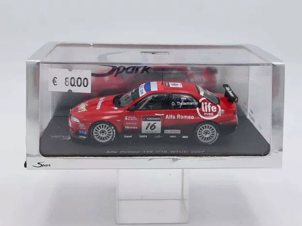 Spark Alfa Romeo 156 N 16 Wtcc 2007 Olivier Tielemans 1:43 S0458