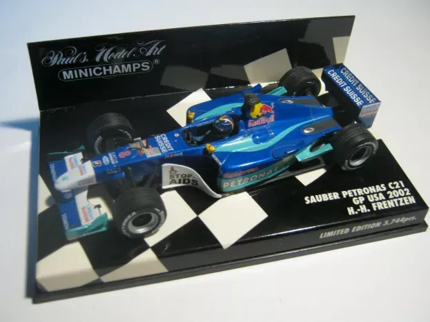 Minichamps Sauber F1 C21 Petronas N 8 Gp Usa 2002 H-h.frentzen 1:43 400020108