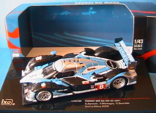 IXO Models Peugeot 908 Hdi Fap N 8 2nd 24h Le Mans 2009 Sarrazin Bourdais Montagny 1:43 LMM165