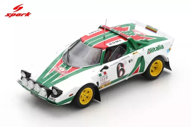 Spark Lancia Stratos Hf Team Alitalia night Version N 6 2nd Rally Montecarlo 1976 Bjorn Waldegaard Hans Thorszelius 1:43 S9083
