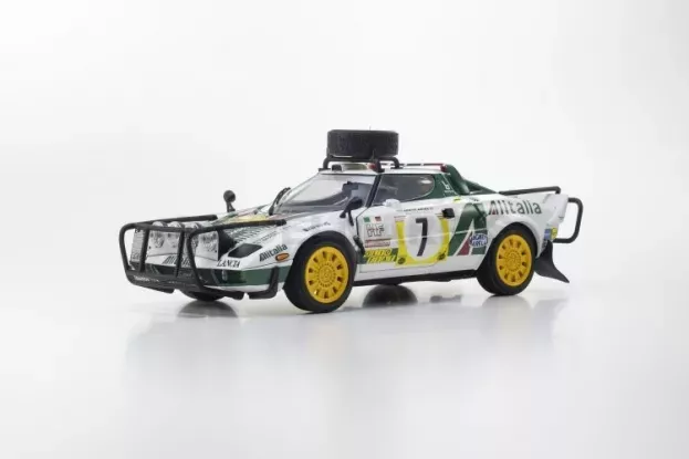 Kyosho Lancia Stratos Hf Alitalia night Version N 7 3rd Rally Safari 1977 Sandro Munari Piero Sodano 1:18 08130G