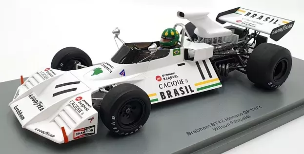 Spark Brabham F1 Bt42 N 11 Monaco Gp 1973 Wilson Fittipaldi 1:18 18S543