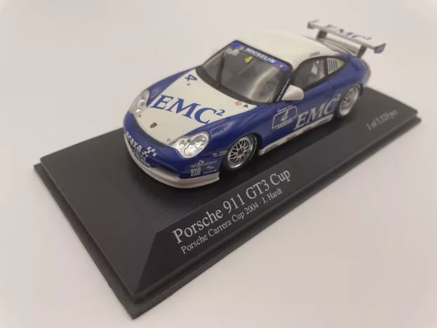 Minichamps Porsche 911 996 Gt3 Cup Team Emc Araxa Racing N 4 Carrera Cup 2004 J.hardt 1:43 400046204