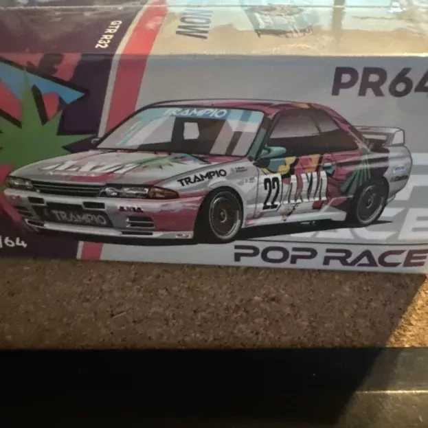 Pop Race Nissan Skyline Gt-r r32 N 22 Team Axia Gr.a 1991 1:64 PR640103