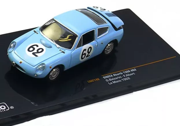 IXO Models Simca Abarth 1300 Bialbero Team Abarth Corse & Cie N 62 24h Le Mans 1962 G.balzarini F.albert 1:43 LMC148