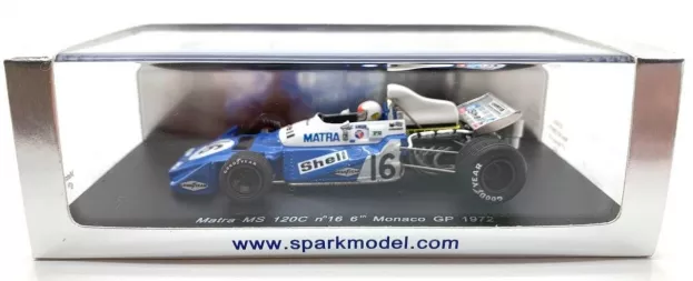 Spark Matra Simca F1 Ms 120c N 16 Monaco Gp 1972 Chris Amon 1:43 S1606