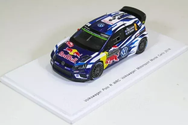 Spark Volkswagen Polo R Wrc Team Volkswagen Motorsport Red Bull N 2 Rally Montecarlo 2016 J.m.latvala M.antilla 1:43 S4966