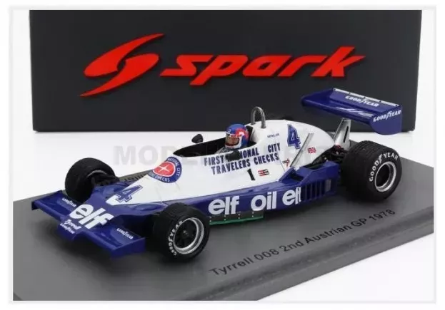 Spark Tyrrell F1 008 N 4 2nd Austrian Gp 1978 P.depailler 1:43 S7238